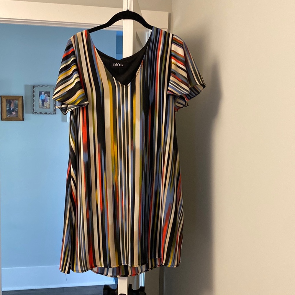 Striped Fabrik Dress - size M